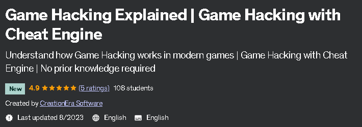 Pictures · Udemy — Game Hacking Explained | Game Hacking with Cheat Engine 2023-8