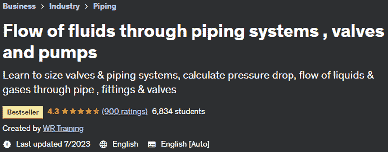 Pictures · Udemy — Flow of fluids through piping systems , valves and pumps 2022-11