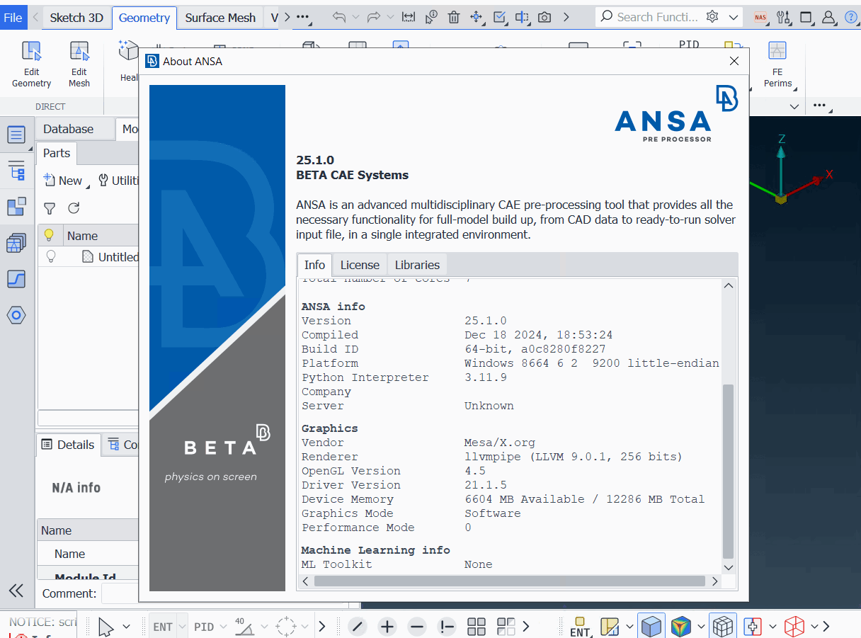 Pictures · BETA CAE Systems 2026.1.0 x64