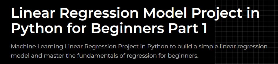 Pictures · Projectpro – Linear Regression Model Project in Python for Beginners Part 1 2024-7