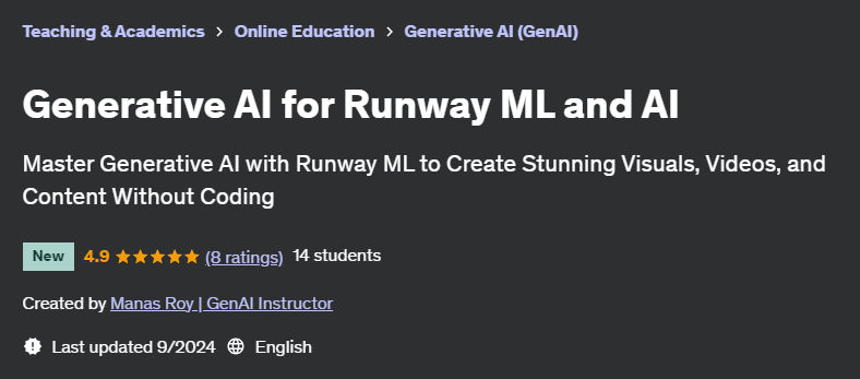 Pictures · Generative AI for Runway ML and AI 2024-8