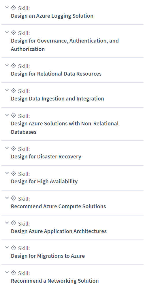 Course topics · CBTNuggets — Designing Microsoft Azure Infrastructure Solutions (AZ-305) Online Training 2022-11