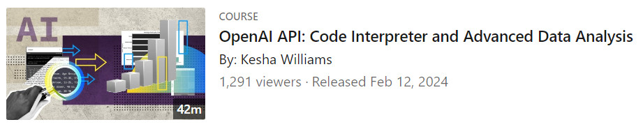 Pictures · LinkedIn — OpenAI API: Code Interpreter and Advanced Data Analysis 2024-2