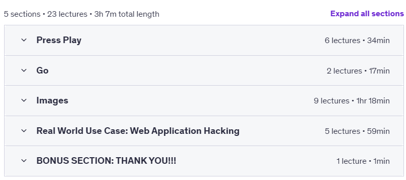 Course topics · Udemy — EVE-NG – How To Build Cyber Security and Networking Labs 2022-5