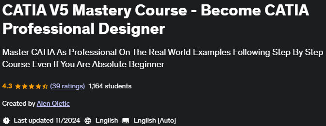 Pictures · Udemy — CATIA V5 Mastery Course – Become CATIA Professional Designer 2021-7