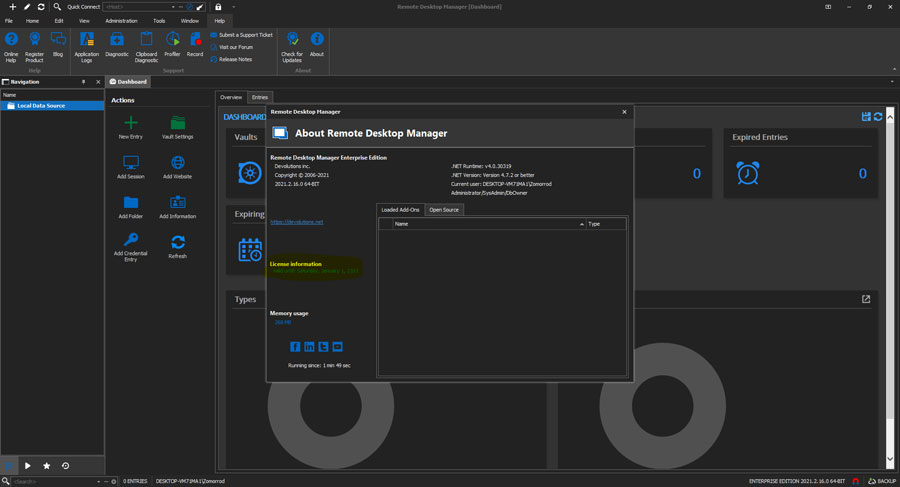 Imágenes · Remote Desktop Manager de la empresa 2025.3.28 Ganar /macOS