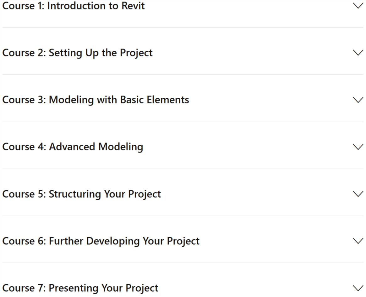 Course topics · Domestika — Autodesk Revit for Beginners 2020-12