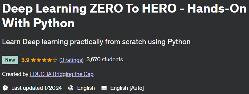 Pictures · Udemy — Deep Learning ZERO To HERO – Hands-On With Python 2024-1