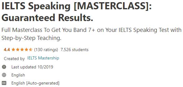 Pictures · Udemy — IELTS Speaking [MASTERCLASS]: Guaranteed Results. 2019-10