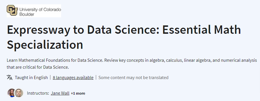 Pictures · Coursera — Expressway to Data Science: Essential Math Specialization 2023-11