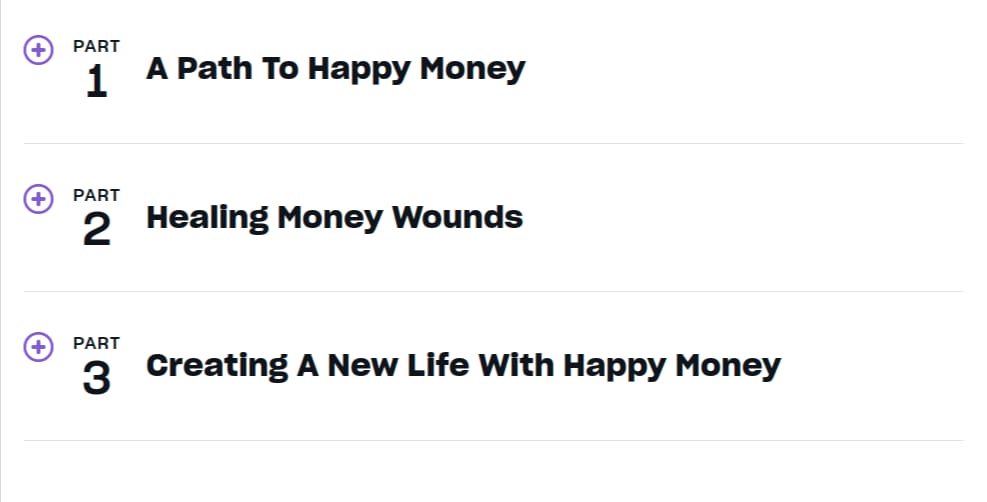 Course topics · MindValley — Money EQ 2025-8
