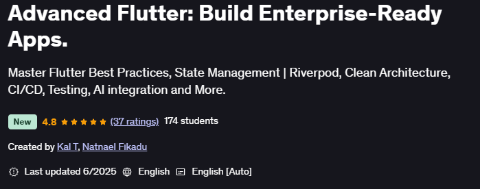 Pictures · Advanced Flutter: Build Enterprise-Ready Apps. 2025-5