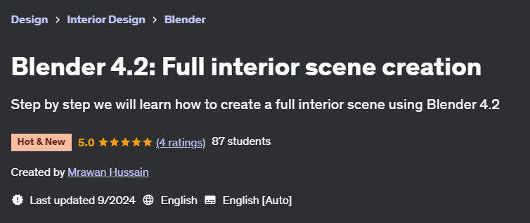 Pictures · Blender 4.2: Full interior scene creation 2024-9