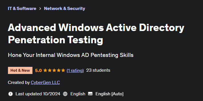 Pictures · Udemy — Advanced Windows Active Directory Penetration Testing 2024-10