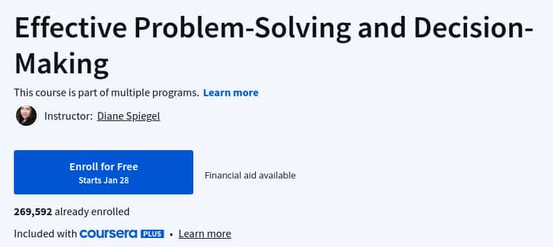 Pictures · Coursera — Effective Problem-Solving and Decision-Making 2025-1