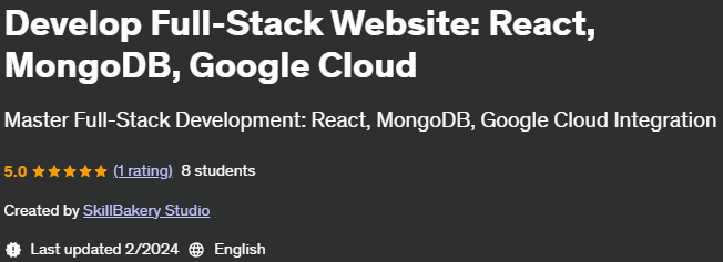 Pictures · Udemy — Develop Full-Stack Website: React, MongoDB, Google Cloud 2024-2