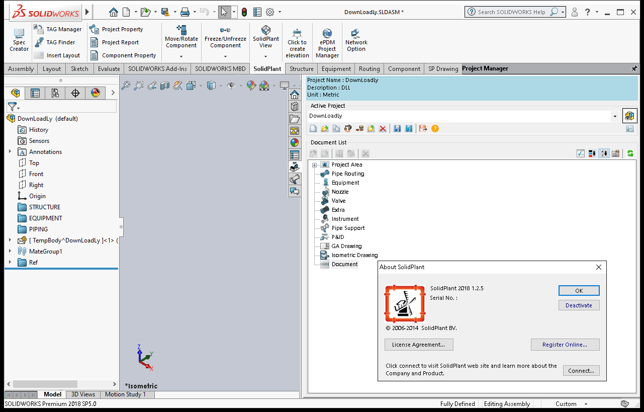 Pictures · SolidPlant 3D 2018 R1.2.5 for SOLIDWORKS