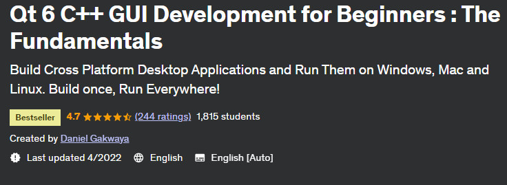 Pictures · Udemy — Qt 6 C++ GUI Development for Beginners : The Fundamentals 2022-3