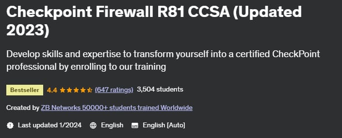 Pictures · Checkpoint Firewall R81 CCSA (Updated 2023) 2024-1