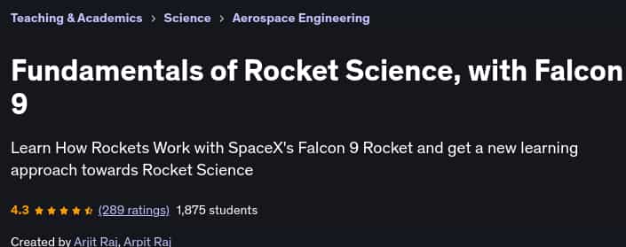 Pictures · Udemy — Fundamentals of Rocket Science, with Falcon 9 2022-1