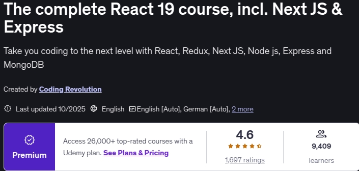 الصور · الكامل React 19 فيديوهات متعلقة بـ “ Next JS & Express ” 2025-10