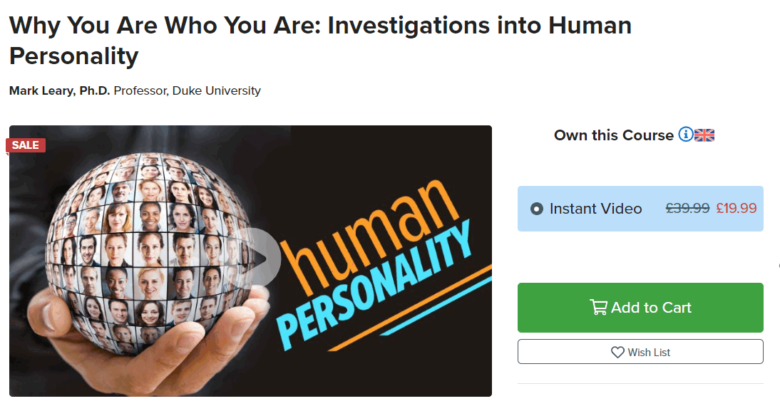 Pictures · thegreatcourses — Why You Are Who You Are: Investigations into Human Personality 2018-9