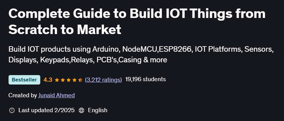 Pictures · Udemy — Complete Guide to Build IOT Things from Scratch to Market 2025-2