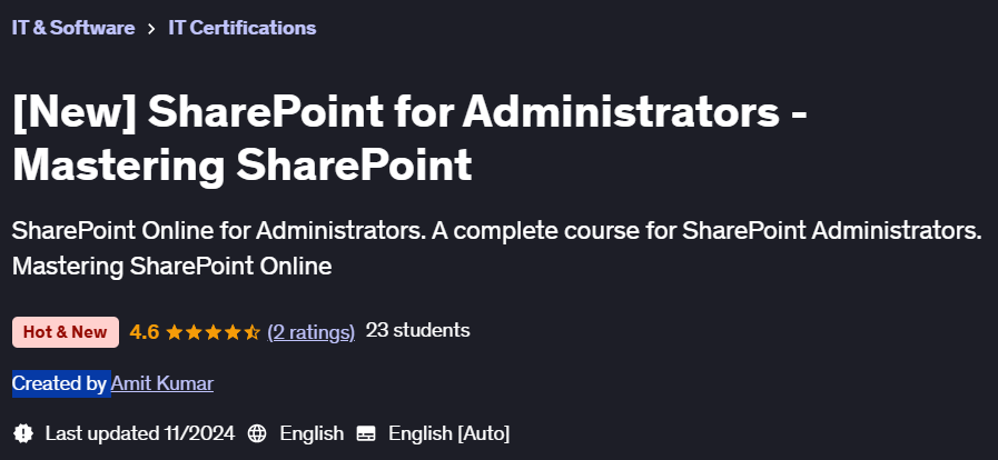 Pictures · Udemy — [New] SharePoint for Administrators – Mastering SharePoint 2024-10