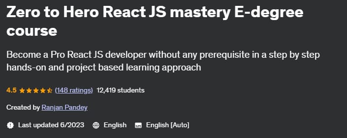 Pictures · Zero to Hero React JS mastery E-degree course 2021-11