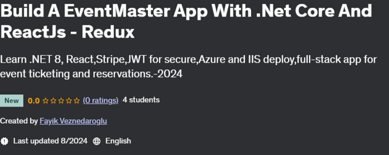 Pictures · Udemy — Build A EventMaster App With .Net Core And ReactJs – Redux 2024-8