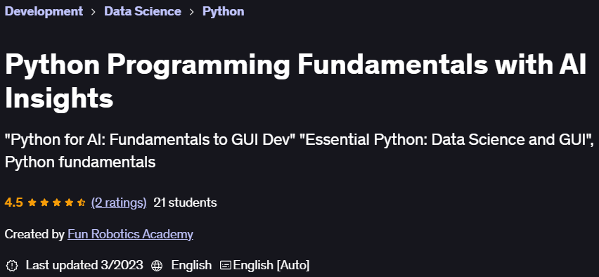 Pictures · Udemy — Python Programming Fundamentals with AI Insights 2023-3