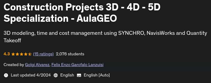 Pictures · Udemy — Construction Projects 3D – 4D – 5D Specialization – AulaGEO 2024-4