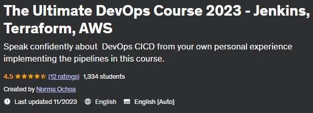 Pictures · Udemy — The Ultimate DevOps Course 2023 – Jenkins, Terraform, AWS 2023-7