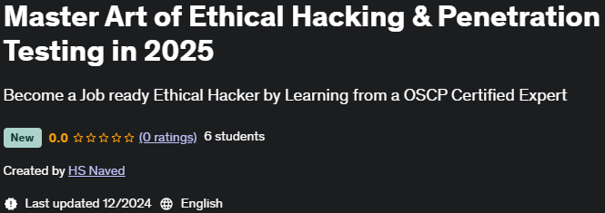 Pictures · Udemy — Master Art of Ethical Hacking & Penetration Testing 2024-12