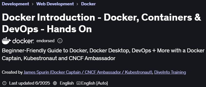 Pictures · Udemy — Docker Introduction – Docker, Containers & DevOps – Hands On 2025-6
