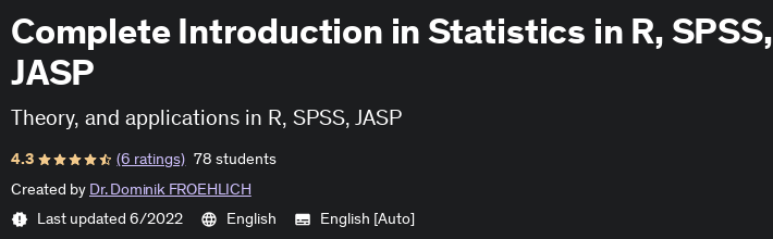Pictures · Udemy — Complete Introduction in Statistics in R, SPSS, JASP 2022-6