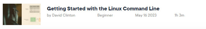Pictures · Pluralsight — Getting Started with the Linux Command Line 2023-5