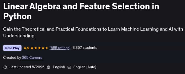 Pictures · Udemy — Linear Algebra and Feature Selection in Python 2025-5