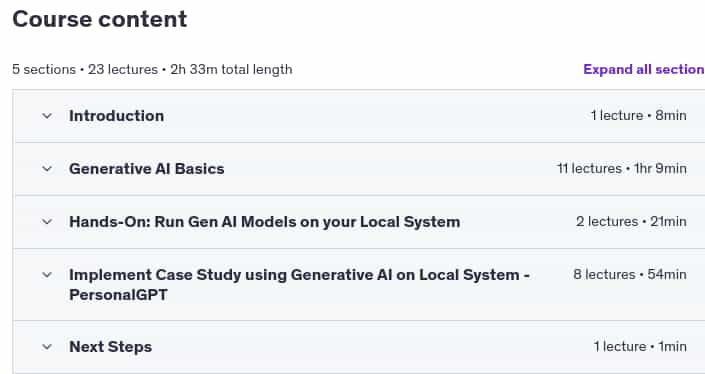 Course topics · Generative AI (GenAI) for DevOps and DevSecOps Engineers 2025-3