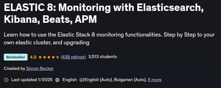 Pictures · Udemy — ELASTIC 8: Monitoring with Elasticsearch, Kibana, Beats, APM 2025-1