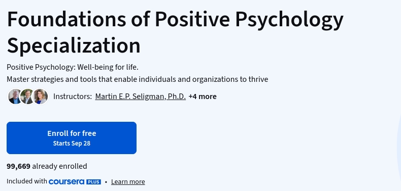 Pictures · Coursera — Foundations of Positive Psychology Specialization 2026-9