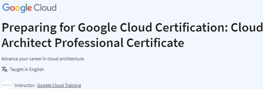 Pictures · Preparing for Google Cloud Certification: Cloud Architect Professional Certificate 2024-2
