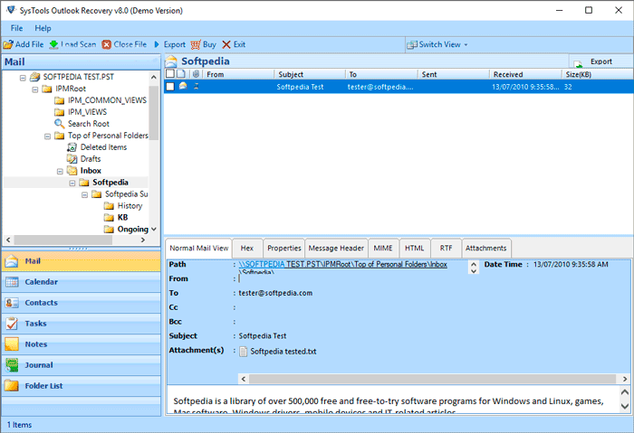 Images · SysTools Outlook récupération 9.2