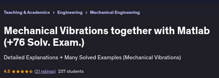 Pictures · Udemy — Mechanical Vibrations together with Matlab (+76 Solv. Exam.) 2023-1