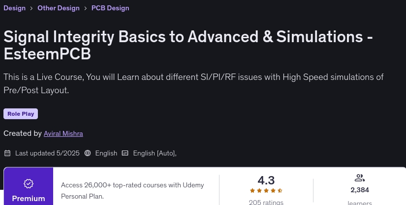 Pictures · Signal Integrity Basics to Advanced & Simulations -EsteemPCB 2025-5