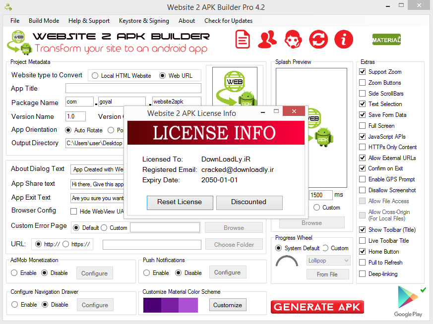 Pictures · Website 2 APK Builder Pro v5.1.0.1