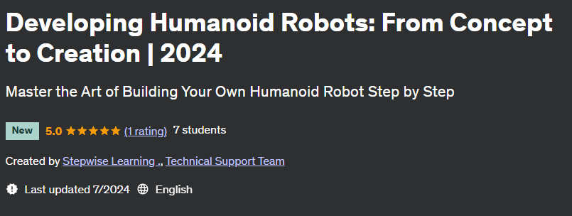 Pictures · Udemy — Developing Humanoid Robots: From Concept to Creation | 2024 2024-7