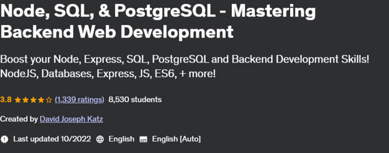 Pictures · Udemy — Node, SQL, & PostgreSQL – Mastering Backend Web Development 2022-10