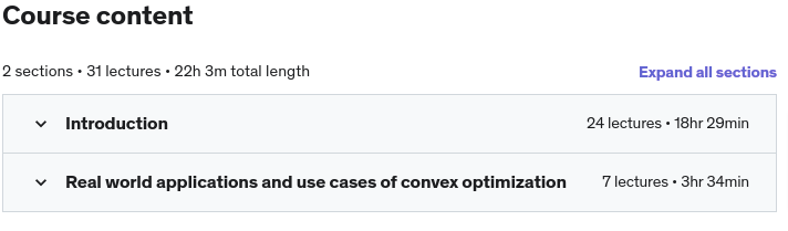 Course topics · Optimization Engineering For Machine Learning and AI 2022-11