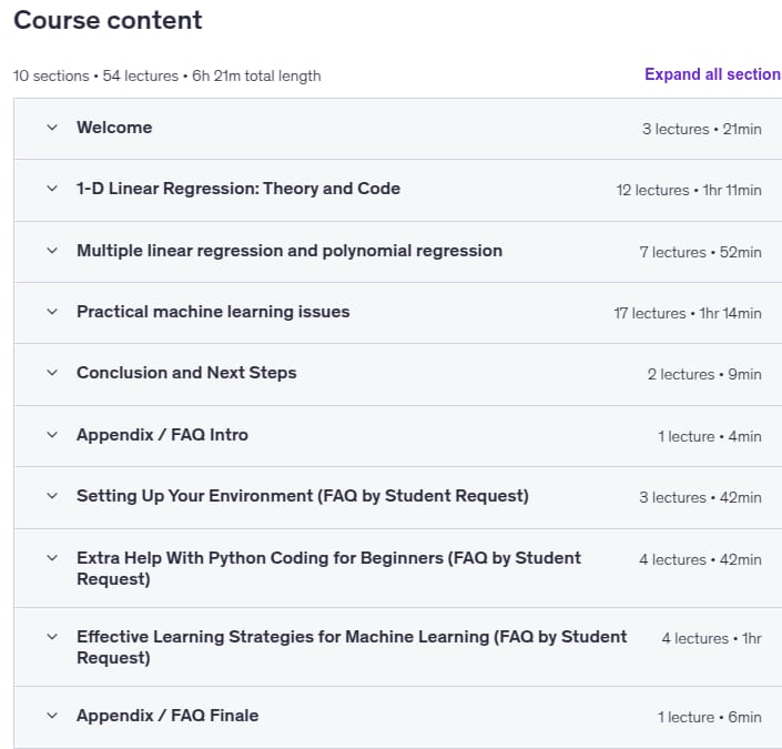 Course topics · Deep Learning Prerequisites: Linear Regression in Python 2025-11